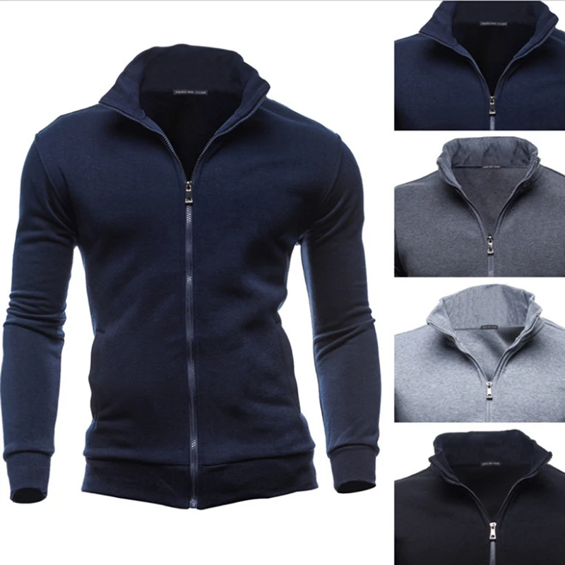 

Bigsweety Plus Size 3XL Autumn Winter Fleece Hoodies Men Sweatshirts Zipper Fitness Hoody Jackets And Coats For Men Cardigans