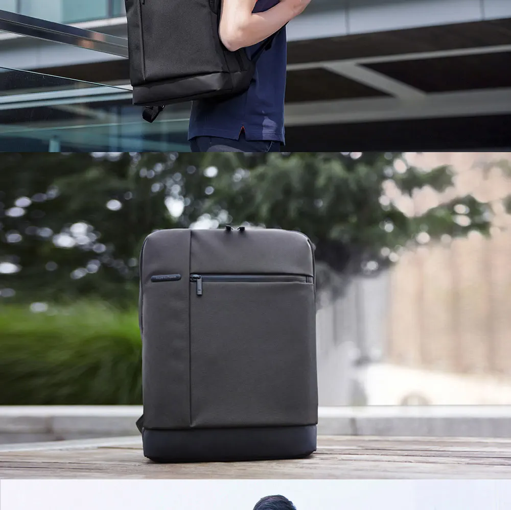 Original Xiaomi Backpack Classic Business Backpacks 17L Capacity Students  Laptop  Men Women Bag  For 15-inch Laptop OK (2)