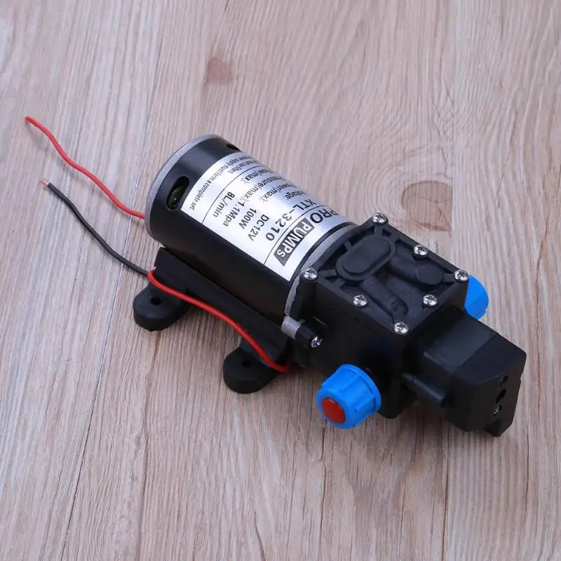 

Professional Water Pump 12V 100W High Pressure Micro Electric Diaphragm Pump Self-priming Booster Pump 8L/min For Car Was