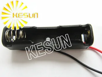 

FREE SHIPPING 20PCS x AAA 1.5V Plastic Black Battery Storage Case Box Holder Socket With150mm Wire Leads