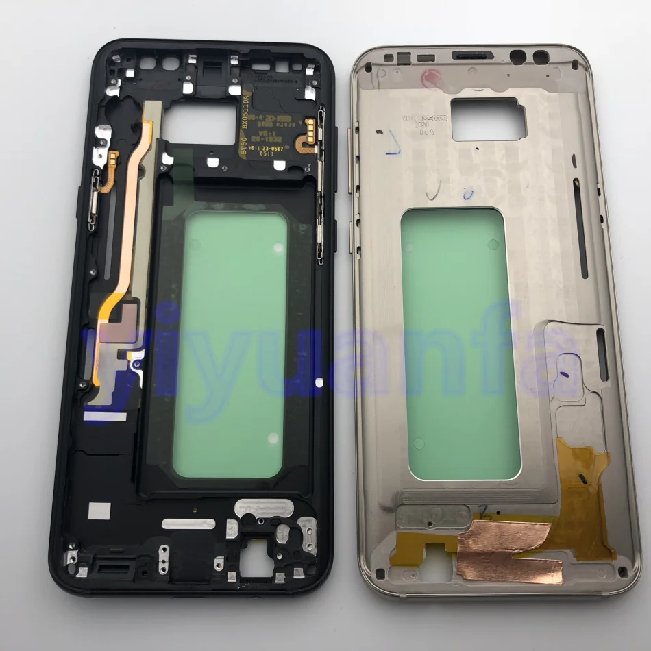 S8 + чехол с полным корпусом крышка батареи объектив камеры средняя рамка для Samsung