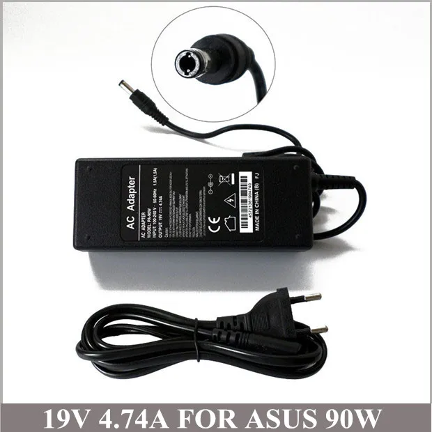 

19V 4.74A 90W Universal Laptop Charger With Power Supply Cord For Ordenador Portatil Asus A8 F8 F81 F82 X81 X82 A8F