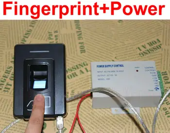

Fingerprint Access Controller Terminal machine with slave wiegand reader for controller panel board and 1 pcs of dc12v power