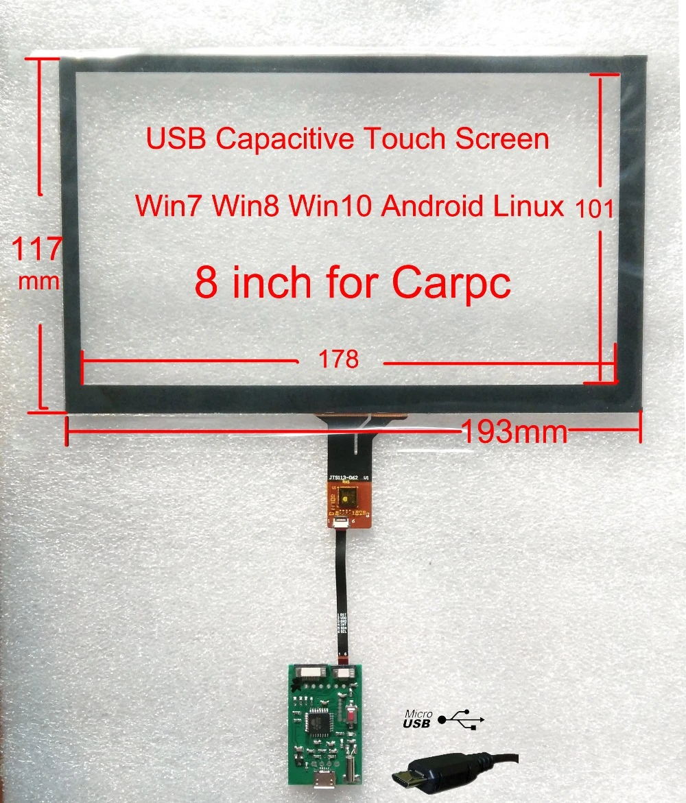 8 Inch Usb Interface Capacitive Touchscreen For Carpc Win7 Win8 Win10 Android Linux Can Be Compatible Withtn64 Hsd080ifw1 Android Carpc Carpc Androidtouchscreen Usb Aliexpress