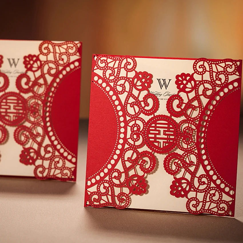 Free Red Oriental Invitations 4