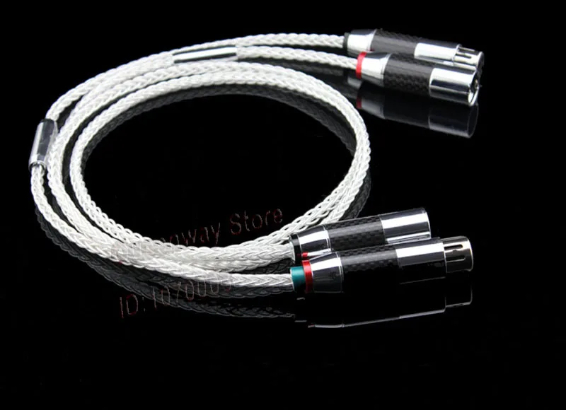 Queenway 7N single crystal copper silver plated HIFI balanced cable