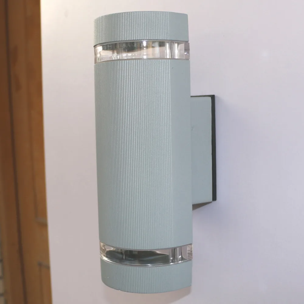 

14W Semi-Cylinder Up/Down Indoor/Outdoor Exterior Garden Wall Light Sconce Lamp Fixture Kit Warm White Waterproof Aluminum