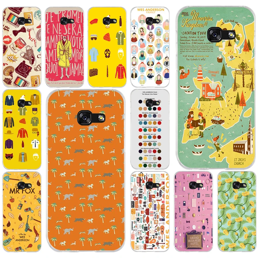 206AQ Wes Andersons Luggage Soft Silicone Tpu Cover phone Case for Samsung galaxy a3 a5 2016 2017 a6 A8 2018 | Мобильные телефоны и