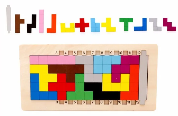 IQ Pentomino деревянная игра-головоломка для детей и взрослых