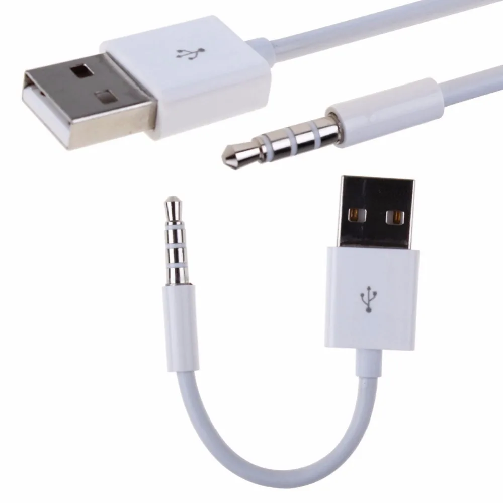 CableCC USB 2 0 A Male to 3 5mm Audio AUX адаптер зарядный кабель для Apple iPod Shuffle 4 го