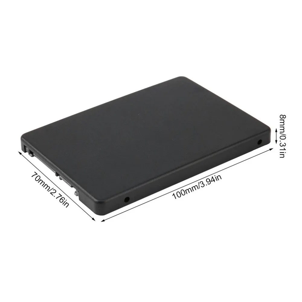 Мини 2,5 дюймовый внешний HDD корпус MSATA SSD до 22 Pin SATA SSD адаптер Box Поддержка SATA3