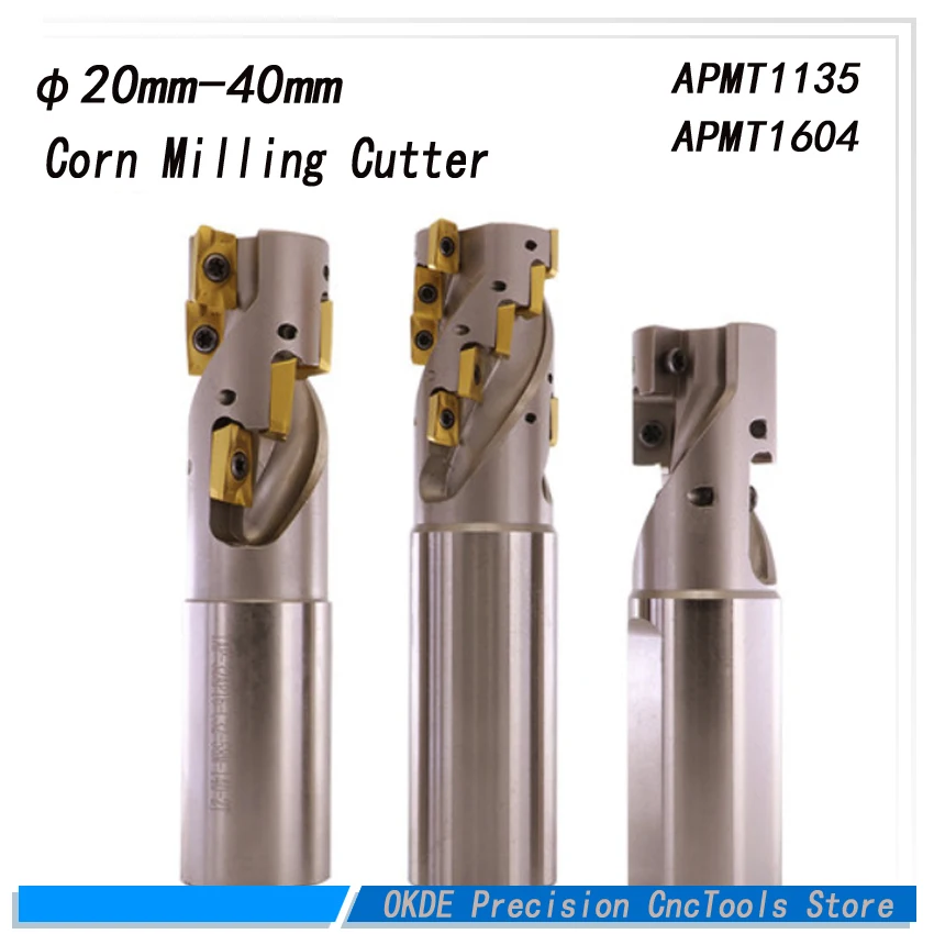 dia=20mm 25mm 32mm 40mm corn milling cutter heavy cutting rough milling APMT1135 1604 long edge milling cutter CNC blade tool dia=20mm 25mm 32mm 40mm corn milling cutter heavy cutting rough milling APMT1135 1604 long edge milling cutter CNC blade tool