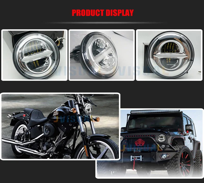 5,75 дюйма фара для Harley Davi Road King Touring FLS Street Fighter SPORTSTER светодиодный Белый DRL фары лампы