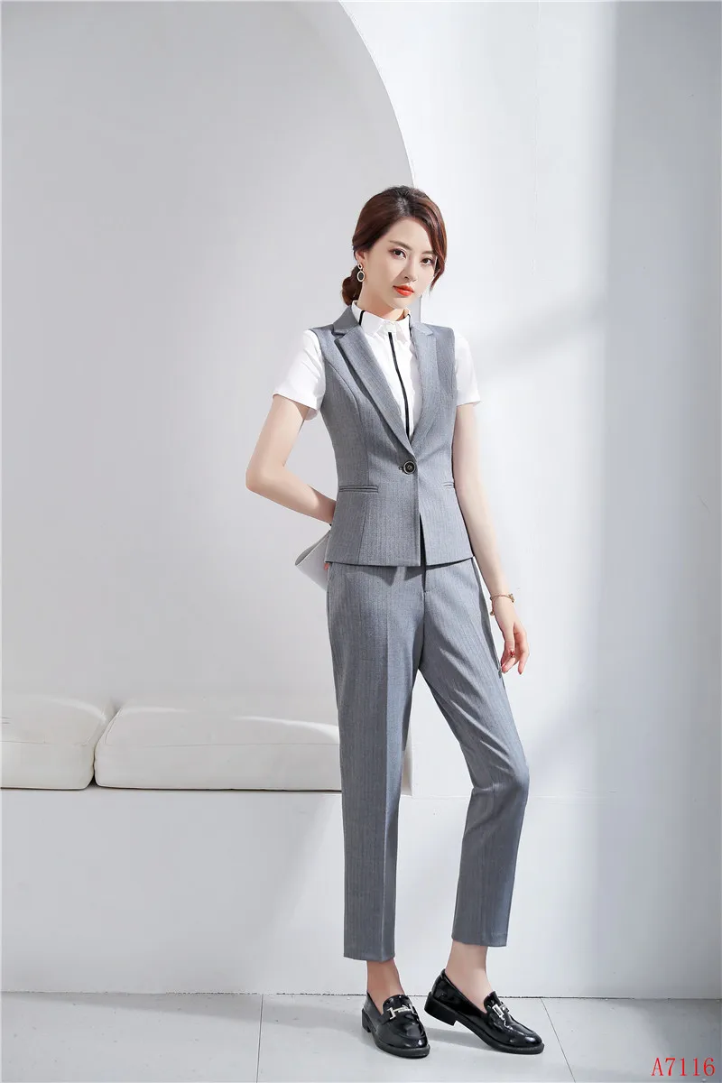 Стиль Мода OL жилет и жилет для женщин Бизнес Рабочая одежда блейзеры женские Топы Женская офисная одежда