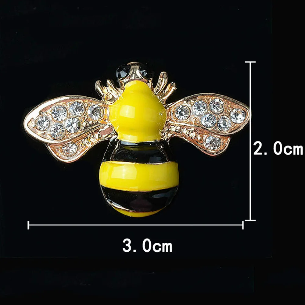 2 шт/партия алмазные шипованные насекомые пчелиные пряжки Стразы кнопочные значки брошка заколка для женщин DIY Aceessories для сумки обувь одежда