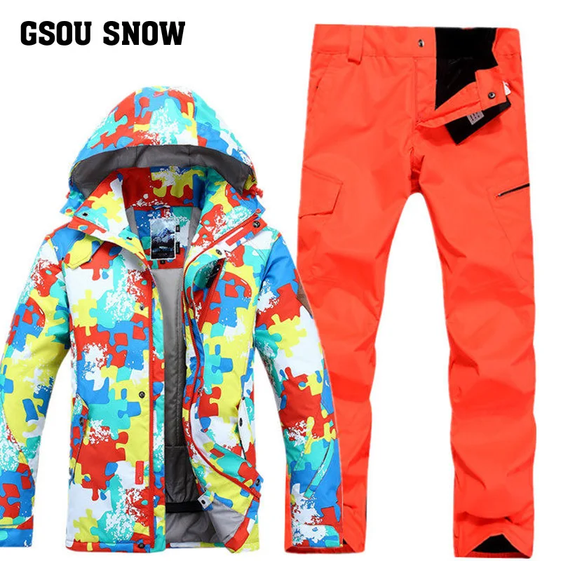 Buy Gsou Snow Ski Suit Men's Single Double Board