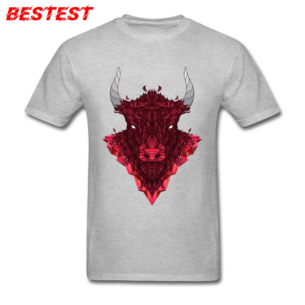 Bull 2 Crew Neck T Shirt Father Day Tees Short Sleeve 2018 New 100% Cotton Europe Tee Shirt Casual Men Wholesale Bull 2 grey