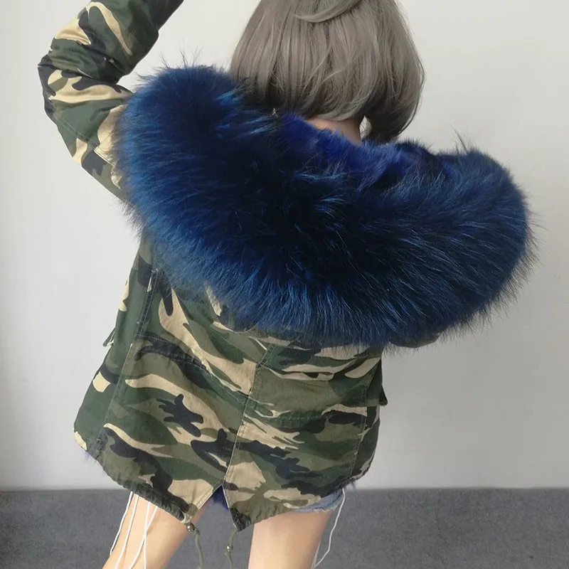 

Hot 2019 brand new big raccoon natural real fur coats for women winter jacket women winter coat women parka Thick lining ukraine