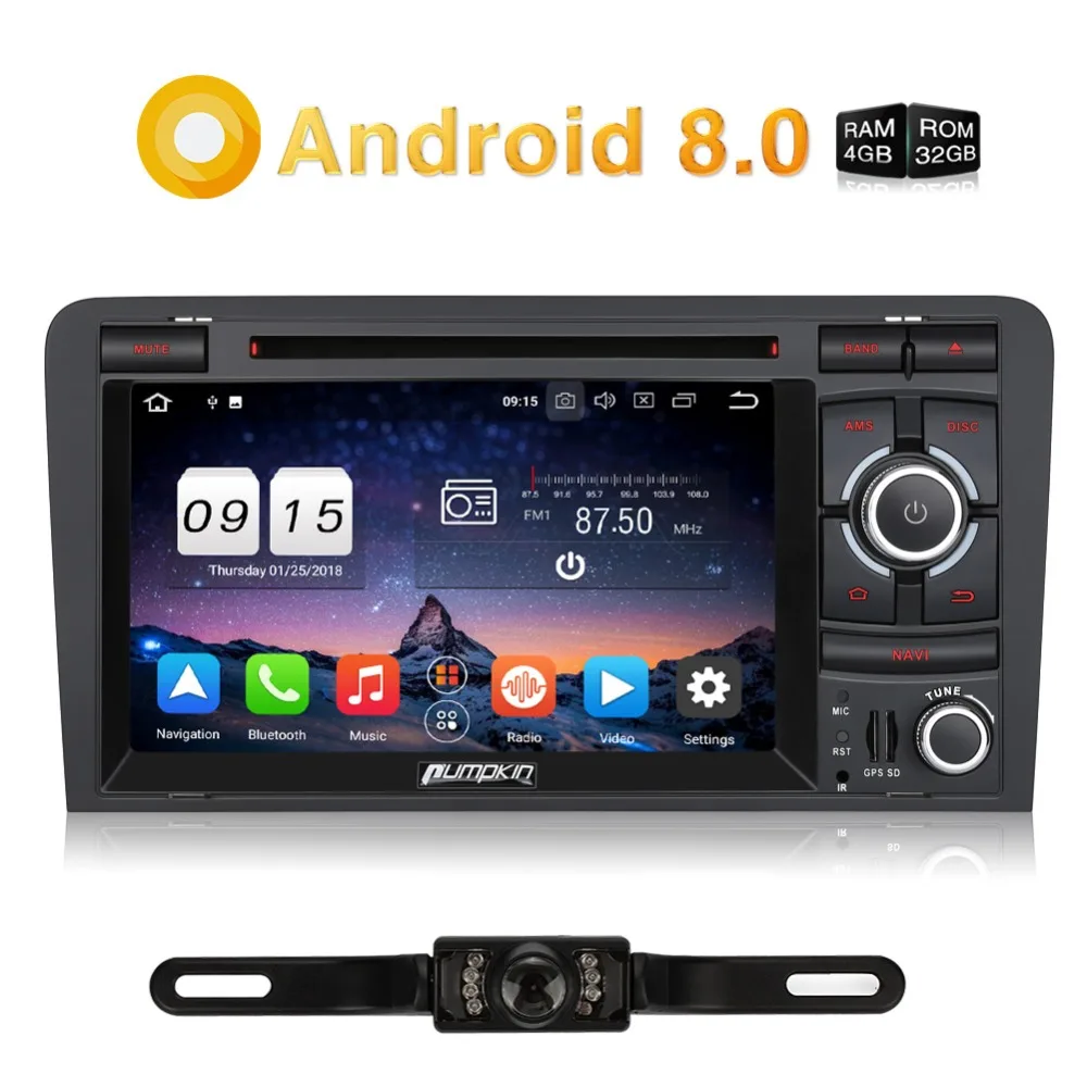 Excellent Pumpkin Android 8.0 Car Stereo 2 Din 7
