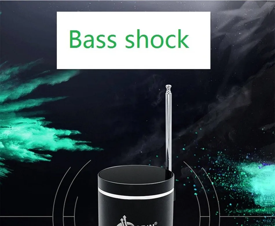 Alto-falante de vibração bluetooth adin controle remoto