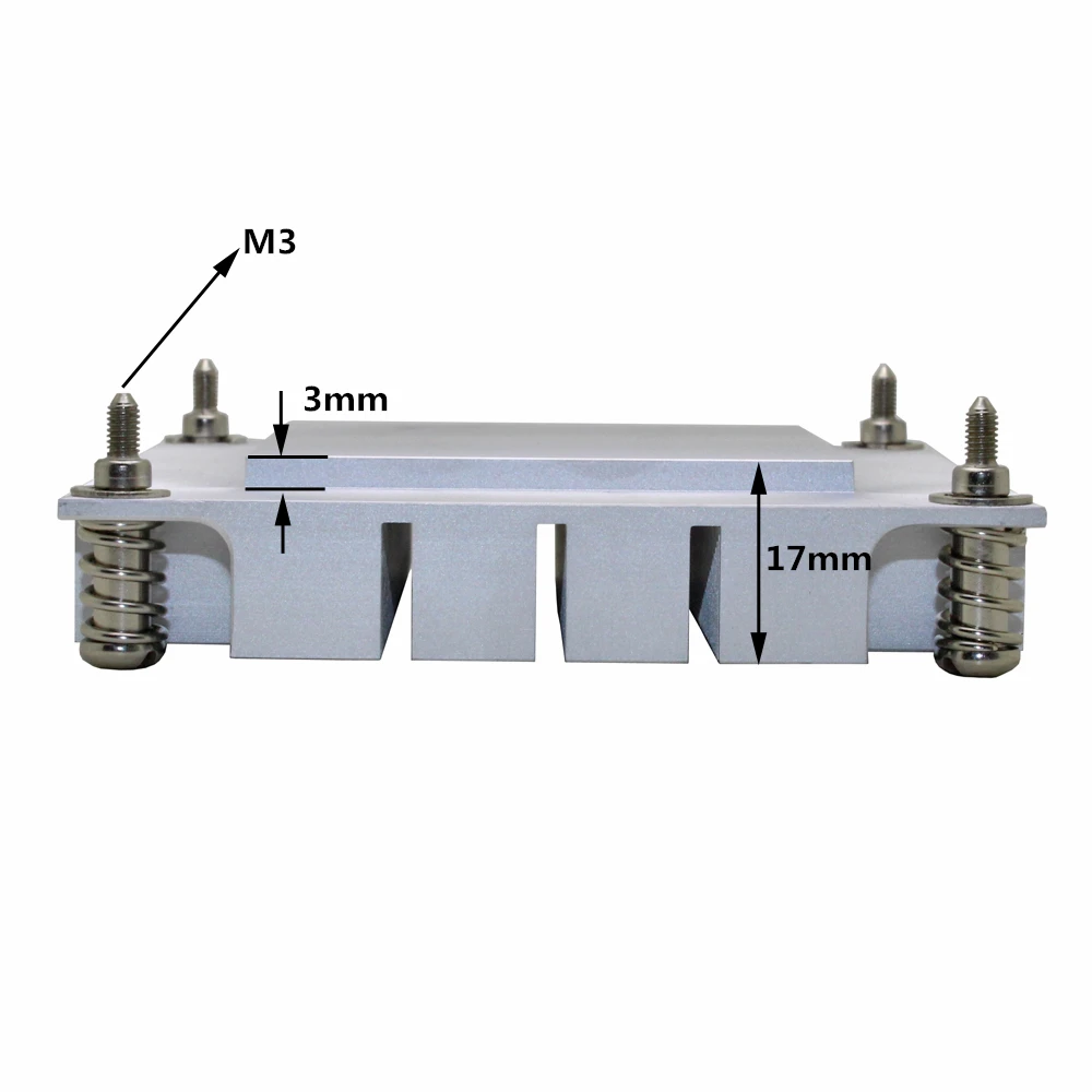 1U сервер процессор кулер радиатор алюминиевый радиатор для Intel 1150 1155 1156 i3 i5 i7 пассивное охлаждение