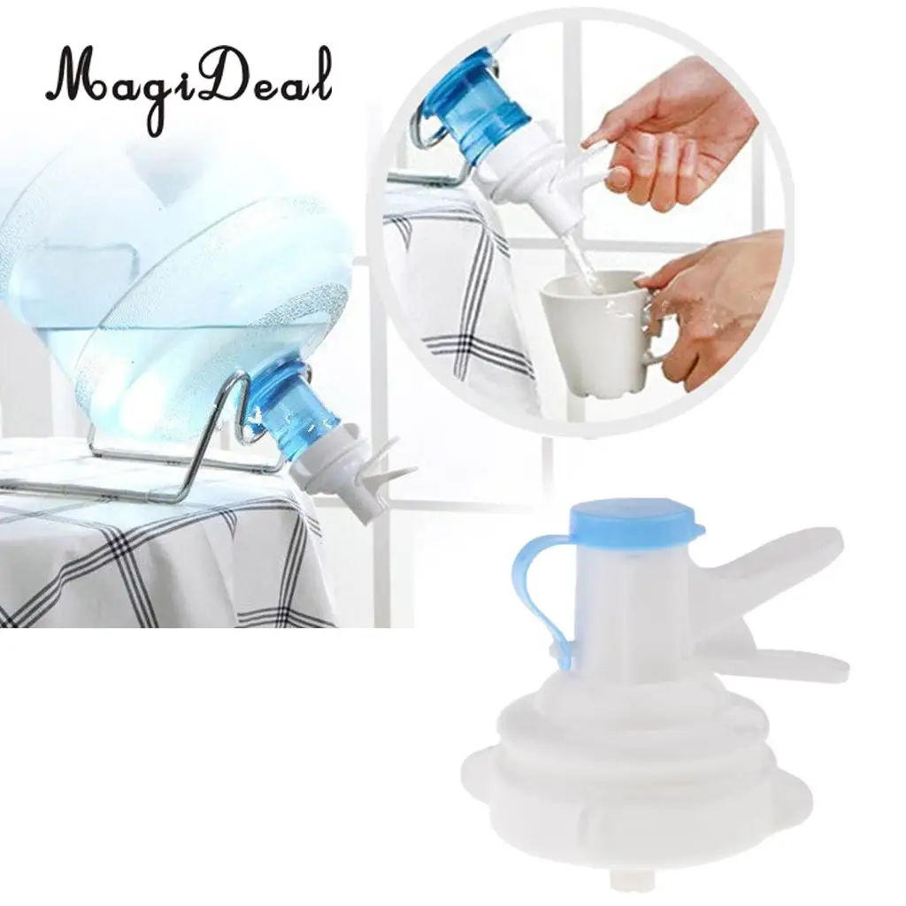2Pcs Water Top Spigot Replacement Bottle Valve Faucet Water Dispenser White Drink Tap for 3/5 Gallon Bottled Water Tap Dispenser