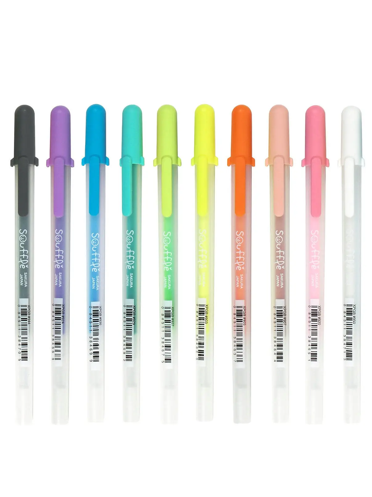 10 Сакура гелли рулон суфле цвет гелевые чернила ручка | Водонепроницаемый 3-D Непрозрачный набор 10 ручек набор