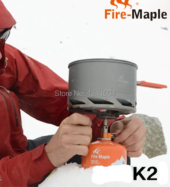 

Fire Maple Outdoor Cookware Heat Exchanger Pot 1-2person camping Cooking Pot 1.5L Feast K2 338g