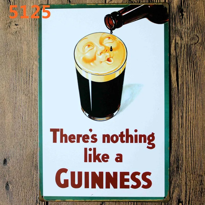 Имеют Guinness когда вы устали металлическая пластина вина Винтаж Олово Вход паб кафе ресторан домой Книги по искусству Настенный декор куадрос A-5820 - Цвет: 5125