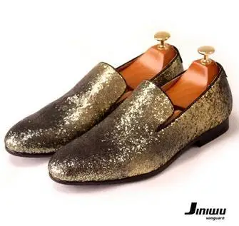 gold sparkly mens shoes
