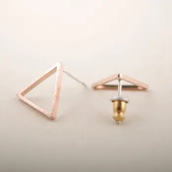 

Shuangshuo Hollow Triangle Studs Earrings for Womens Fashion Earrings 2017 Vintage Geometric Wedding Jewelry Earrings