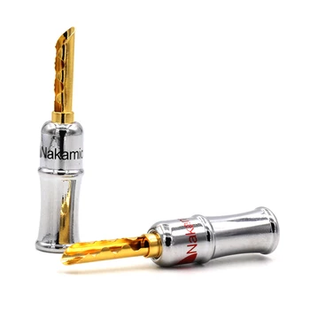 

10pcs Nakamichi Banana Plug Connector Gold Plated Speaker CF-BFA