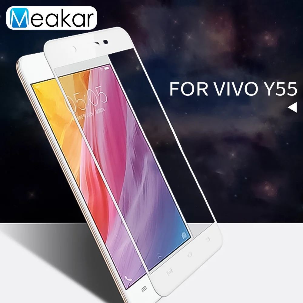 9H 2.5D полное покрытие 5.2For VIVO Y55 закаленная Защитная стеклянная пленка для экрана
