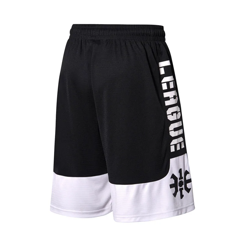 Li-Ning мужские шорты BAD FIVE для соревнований по баскетболу, свободные, дышащие, полиэстер, Удобная подкладка, спортивные шорты AAPN169 CJAS18