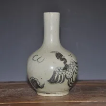 Китайская антикварная керамическая фарфоровая ваза с изображением птицы Феникс для коллекции