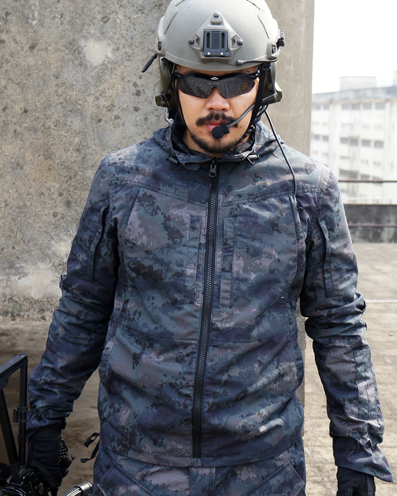 

REEBOW TACTICAL Military Outdoor Jacket Men Winter Hunting Camouflage Hoodie Hiking Coat