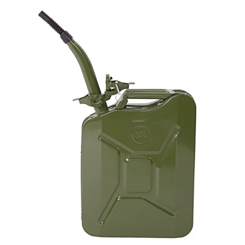 

5 Gallon 20L Jerry Can Gasoline Gas Can Steel Fuel Tank for Oil Petrol Diesel Storage Emergency Backup Military Green - US Stock