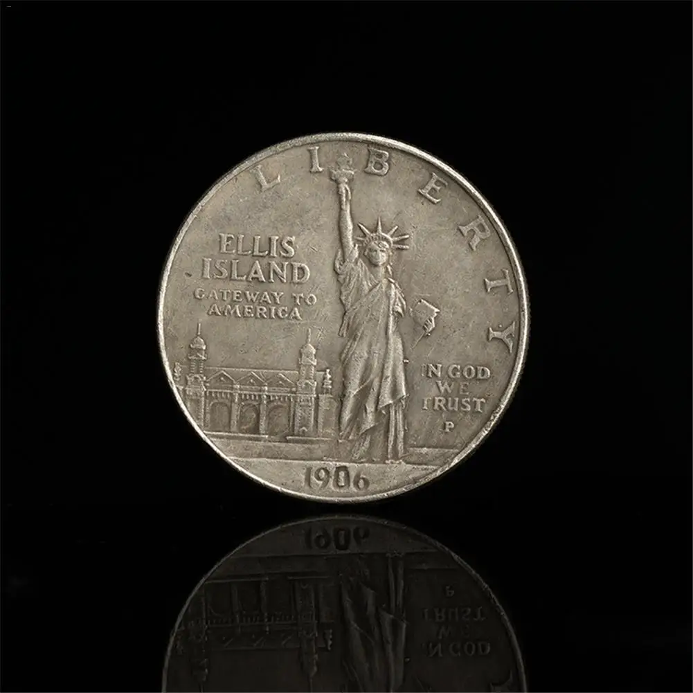 

New 1906 Statue Of Liberty 1 US Dollar Eagle Ocean Torchbearer Coin Commemorative Coin Dropshipping