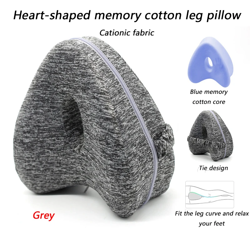 Heart Shaped Leg Pillow Slow Rebound Memory Foam Soft Office Portable Storage Protection for Cervical Health Care Leg Pillow Heart Shaped Leg Pillow Slow Rebound Memory Foam Soft Office Portable Storage Protection for Cervical Health Care Leg Pillow