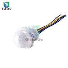 Mini Detector de Sensor PIR interruptor inteligente 85V 220V LED PIR Sensor de movimiento infrarrojo detección Sensor automático interruptor de luz