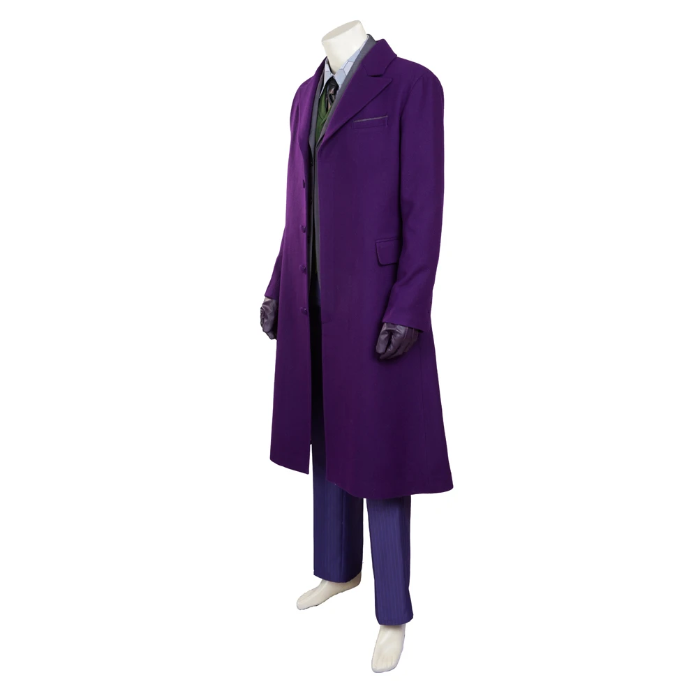 MANLUYUNXIAO Men's Dark Knight Joker Costume Halloween Cosplay Suit image 6