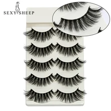 5 пар искусственных норковых ресниц натуральные 3D норковые ресницы ручной работы Толстые Накладные ресницы для наращивания Maquiagem Cilios инструменты для макияжа