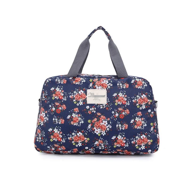 Foldable Large Capacity Women Short Distance Light Travel Bag Oxford