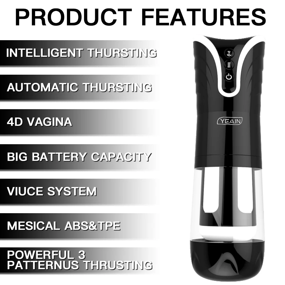 Automatic Electric Voice Masturbation Cup Sex Pussy Stimulating Dick Realistic Vagina Dildo Adults Toys Penis Cock Masturbator