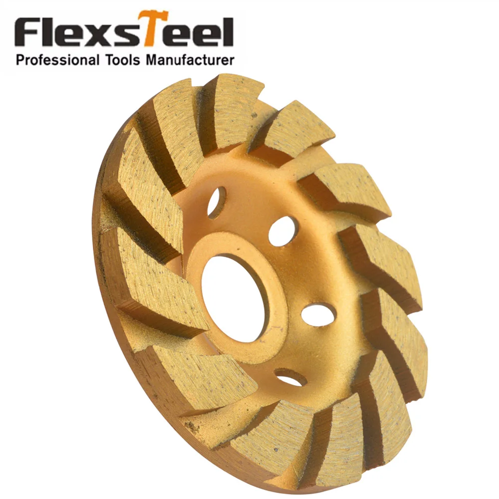 Heavy Duty 4" Concrete Turbo Diamond Grinding Cup Wheel Saw Blade for