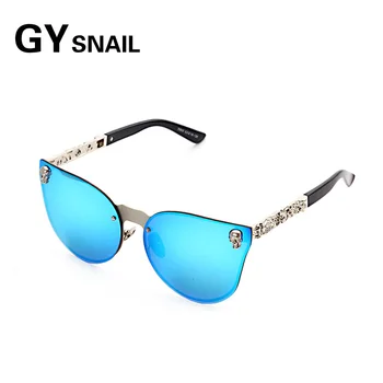 

GY SNAIL 2018 Luxury Cat Eye Sun glasses For Women Brand Designer vintage coating cateye Gothic Sunglasses female Goggles UV400