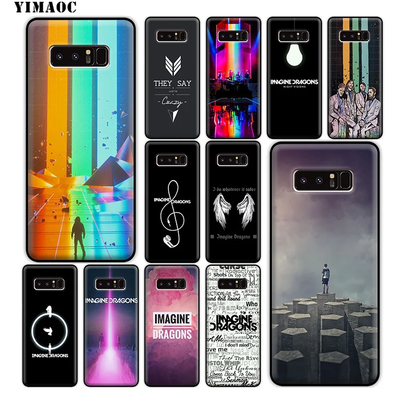 YIMAOC Imagine Dragons Rock Soft Silicone Case for Samsung Galaxy Note 10 Plus 9 8 A9 A8 A6 2018 A5 A3 2017 2016 |
