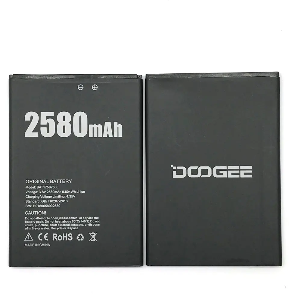 

New BAT17582580 2580mAh Battery Replacement For DOOGEE X20 X20L Smart Phone