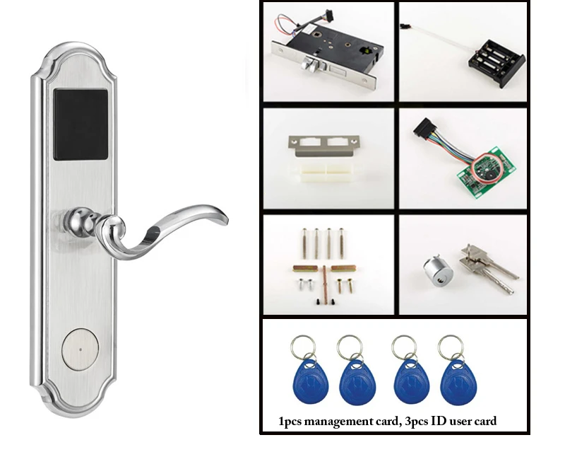 Электрический Гостиничный замок дешевле RF дверной замок с картой для гостиничного номера