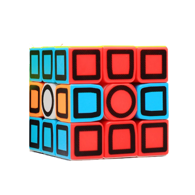 ZCube 3x3x3 углеродное волокно наклейка Magic speed Cube Обучающие игрушки для детей подарок 3x3x3 Magico Cubo